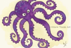 Octopus A6 Postcard - £10